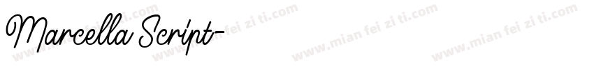 Marcella Script字体转换